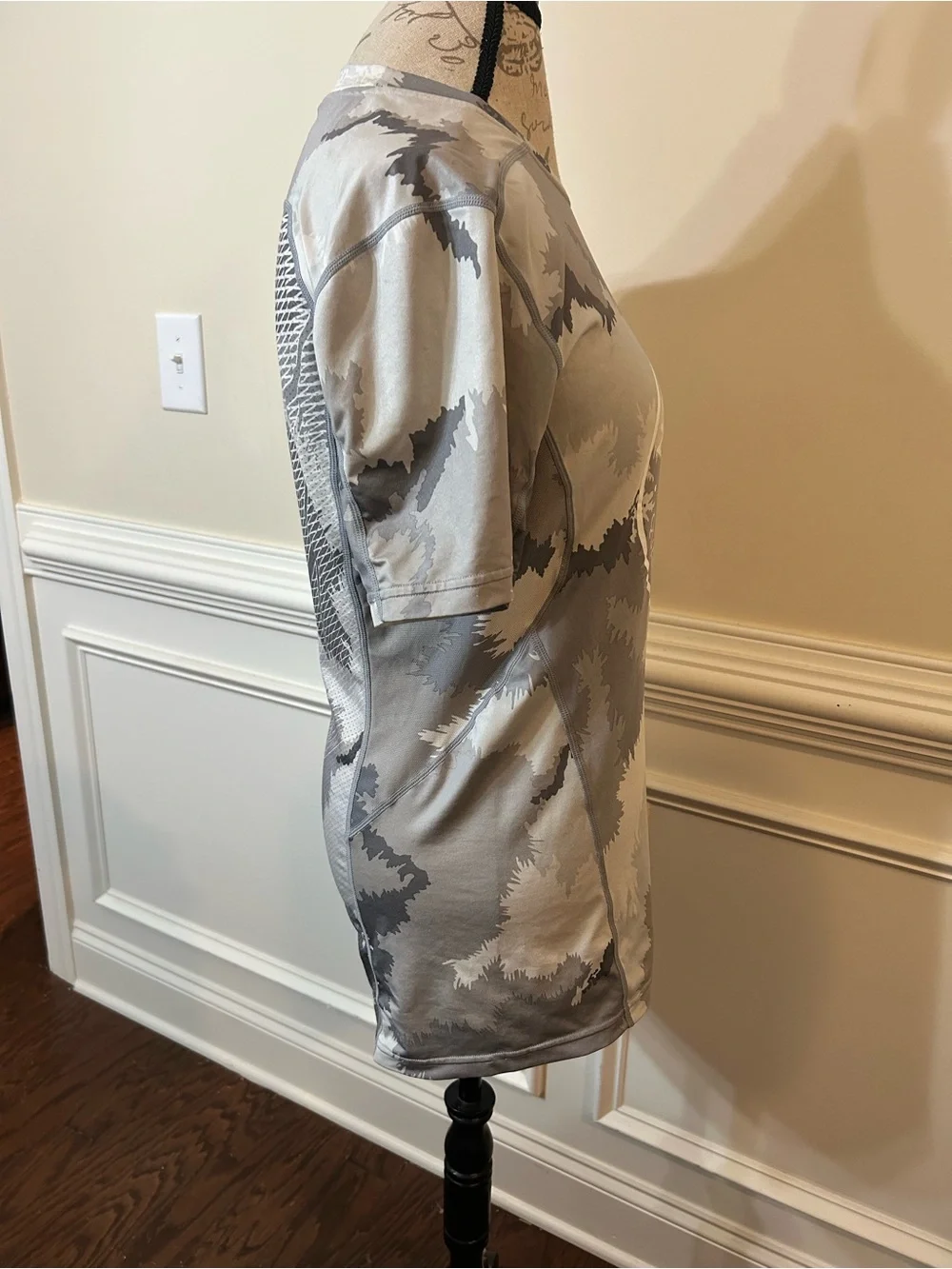 Nike Pro HyperCool Next Level Gray Camo Quarterback Training Shirt